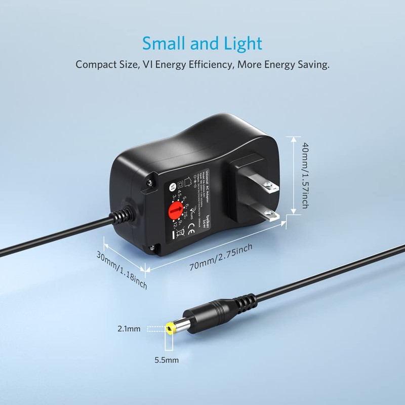 Belker 36W Universal 3V 4.5V 5V 6V 7.5V 9V 12V