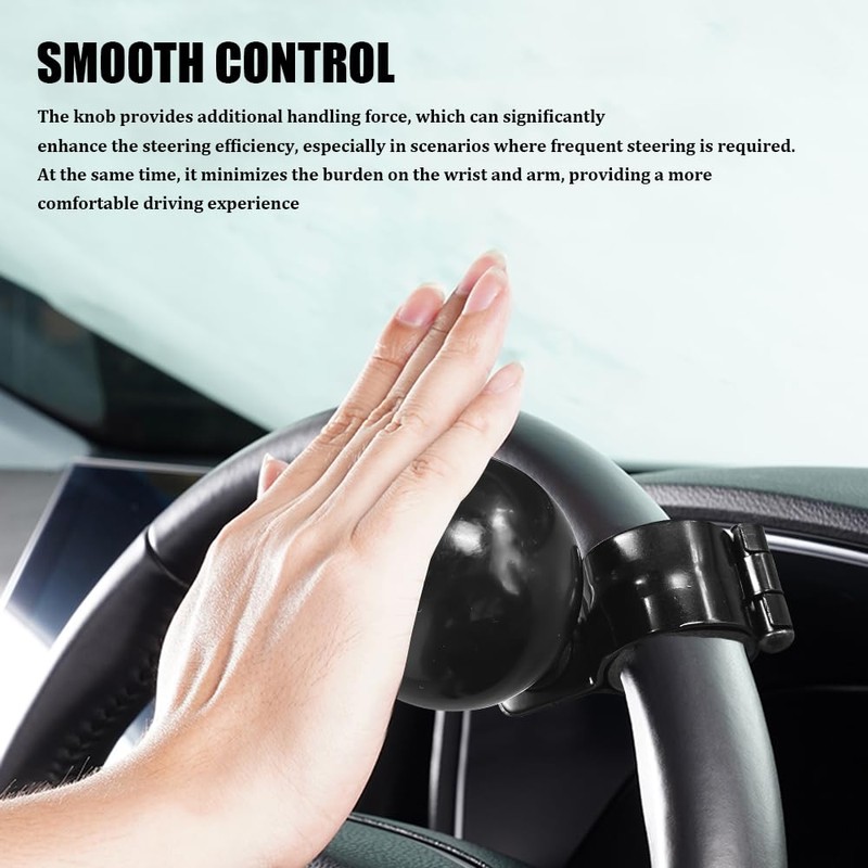 HQRNYP 8 Ball Steering Wheel Knob Spinner, Suicide Knob, Heavy