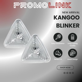 PROMOLINK 2 x Side Indicator Indicator Light White Compatible with Renault Kangoo III from 2008-2013 8200439492