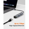 USB C Hub,CableCreation Adapter USB C Dongle for MacBook Pro,5
