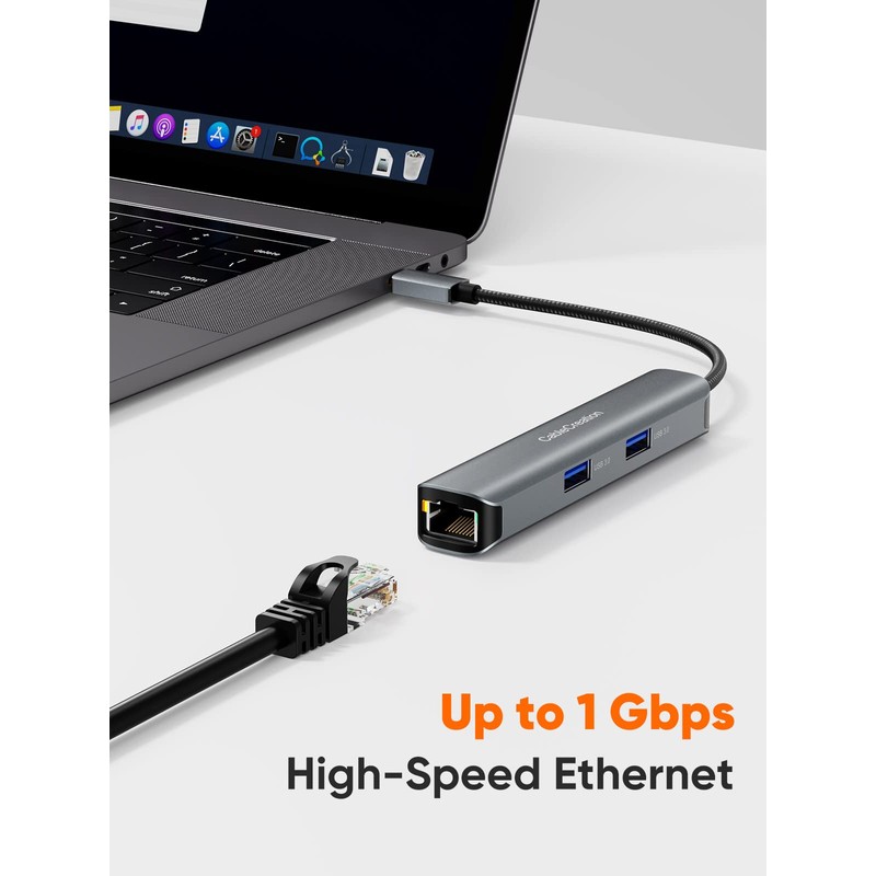 USB C Hub,CableCreation Adapter USB C Dongle for MacBook Pro,5