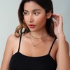 wgoud 9PCS Dainty Gold Multi Layered Pendant Choker Necklaces for