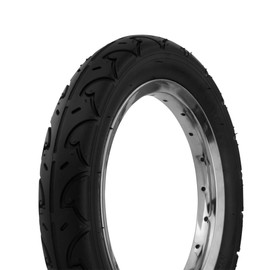FENIX CYCLES Bicycle Tire Wanda 12 1/2" x 2 1/4" P-1021A Slick Thread. Jogger/Stroller tire, Bike tire, Kids Bike tire, (Black)