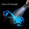 365nm UV Flashlight High Power Black Filter Handheld Ultraviolet Light