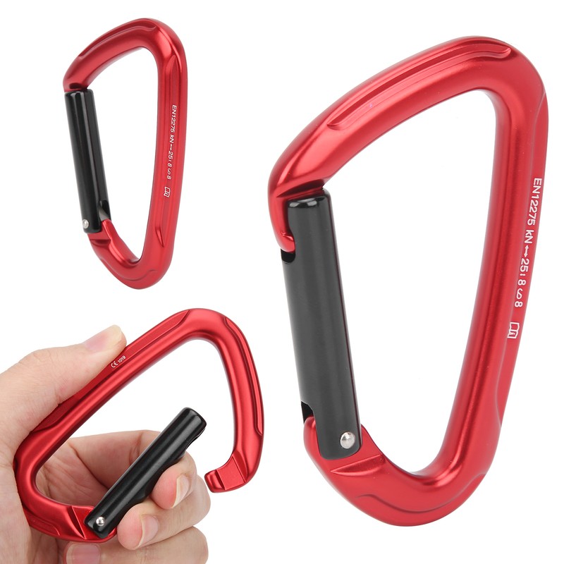 Locking Carabiner Clip DRing Hook Safety Bearing Buckle for Climbing