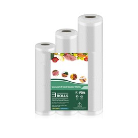 Vacuum Rolls 3 Rolls BPA-Free Professional Foil Rolls Vacuum Film Rolls for Vacuum Sealer & Food Vacuum Sealer Suitable for Vacuum Sealer and Film Welding Devices (28/25/20 x 600 cm)