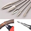 AIMALL 5Pcs Wood Carving Engraving Drill Bits Set for Dremel