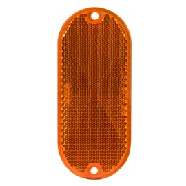 Blazer International B278SAW Oblong Stick-On Reflectors, Amber, 2 Pack