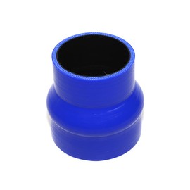 TMKOOL TMKOOL 4-Ply Reinforced High Temperature 3" to 3.75" ID Hump Hose Reducer Silicone Coupler With Stainless Steel T Bolt Clamp (3"-3.75" BLUE)