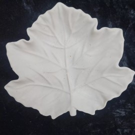 Unbranded Maple Leaf Trinket Tray Paint It Yourself Blank Ceramics 5" X 6"
