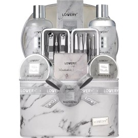 Lovery Spa Gifts for Women, Bath and Body Set, 19pc Relaxation Pampering Self Care