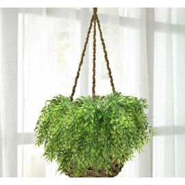 Artificial Weeping Willow, Plastic Plants Greenery Leaves Fake Hanging Vine