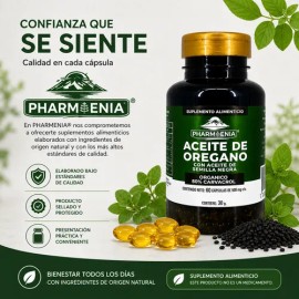 Suplemento Alimenticio De Aceite De Oregano 60 Caps                                                                                                   