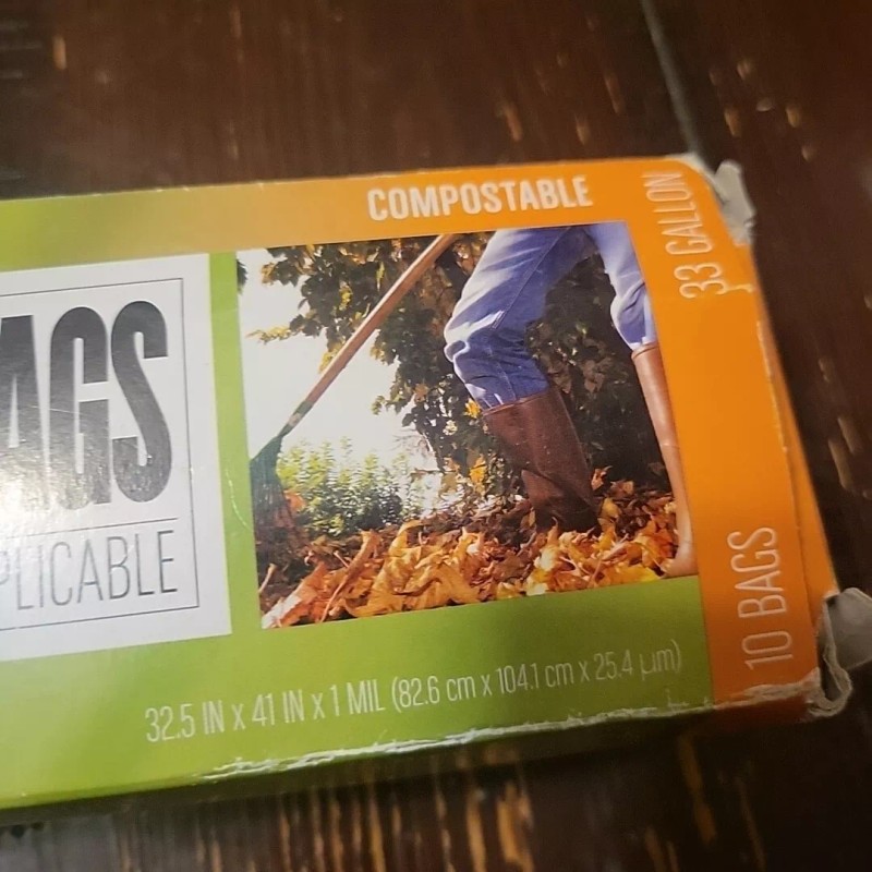 BioBag Compostable Biodegradable Lawn & Leaf Yard Waste Bags, 33