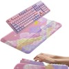 Ergonomic Keyboard Wrist Rest with Cute Cloud Print Adjustable Riser