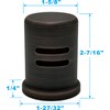 ORB Dishwasher Air Gap Cover only, Skirted, Replacement air gap