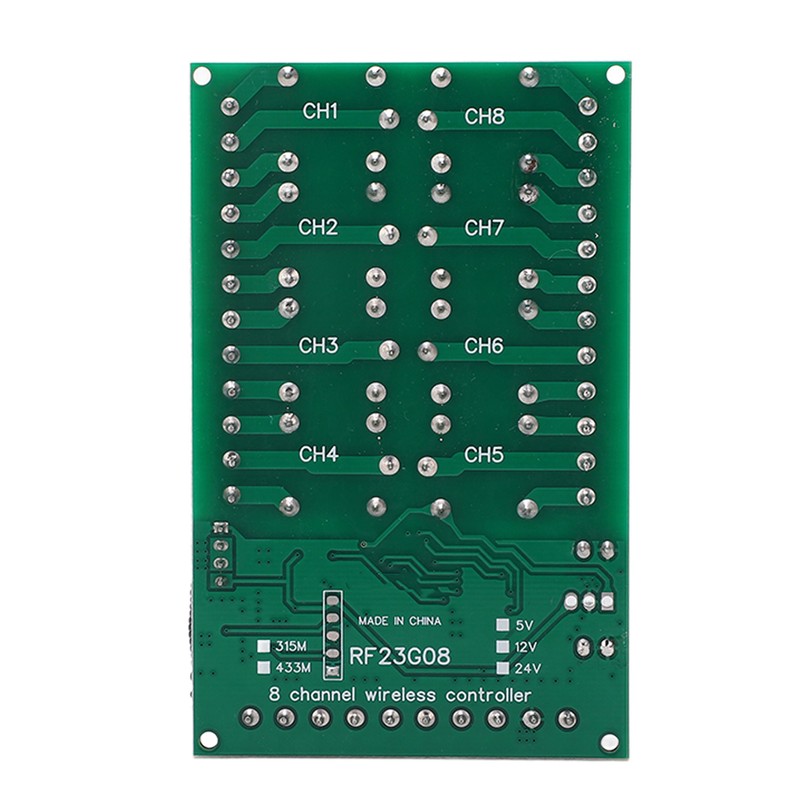Remote Control Module 8 Channels 433.92MHz Multifunctional 100m Fixed Encoding