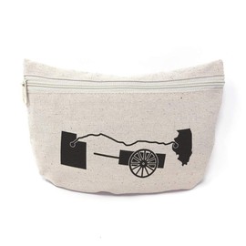 Custom Canvas Makeup Bag From Florida to Utah Religions Other School Supplies Pencil Canvas Tote Pouch 9x6 Inches Natural Design Only
