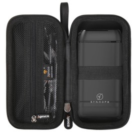 Aproca - Funda rígida de almacenamiento de viaje, para SYNHOPE con hilo dental de agua, mini inalámbrico, portátil, irrigador oral, limpiador de dientes de agua, Negro, Moda