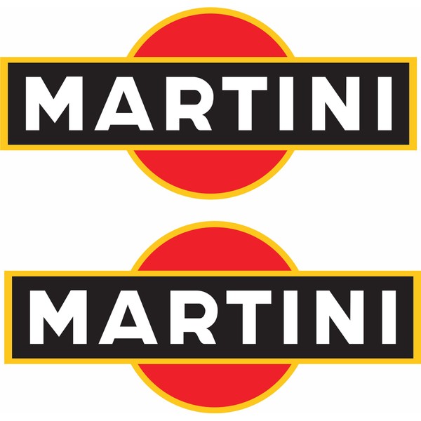 Pure Print Cut Martini Car Sticker Set - 17 cm,