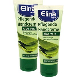 Elina Aloe Vera Handcreme 75ml in Tube, 2er Pack