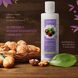 Crema para Peinar Aceites Nutritivos Mantequilla de Castañas y Áloe Vera Florigan® 250ml.