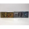 Lot of 2 Gold & Silver $100 Dollar Bill Fridge