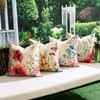 Outdoor Cushion Cover 40 x 40 cm Waterproof Linen Spring