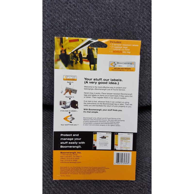 Excursion ID: BoomerangIt Identification Lost & Found