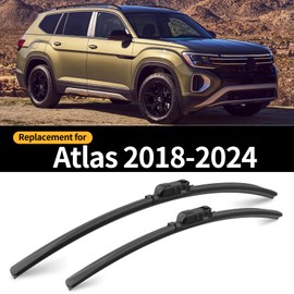GARDIMU Replacement for Volkswagen Atlas 2018-2024 Windshield Wiper Blade, 3 Pieces of Car Front and Rear Window Wiper Blades