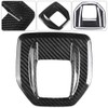 Carbon Fiber Center Console Gear Shift Panel Cover Trim for