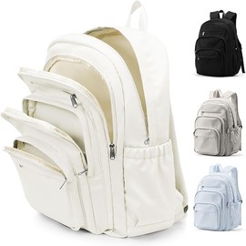 pectodox Backpack Women Men Lightweight School Backpack Teenager Girls Boys, beige