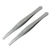 Cionyce 2 Pcs 5 Inch Stainless Steel Forceps, Straight Metal