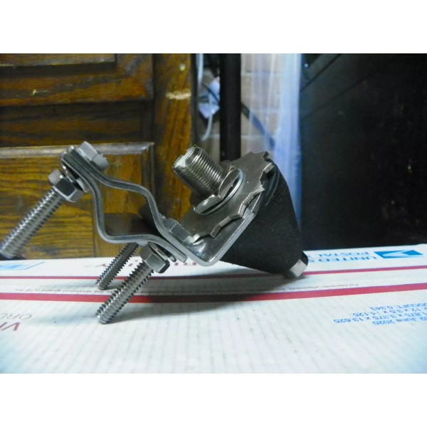 STAINLESS STEEL MIRROR MOUNT STAINLESS STEEL HEAVY DUTY D/GROVE WITH