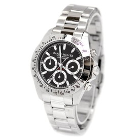 DANIEL MULLER watch chronograph Black x Silver for men DM-2003BK
