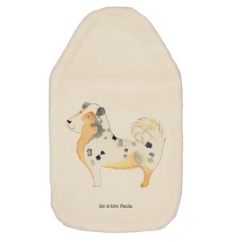 Mr. & Mrs. Panda Hot Water Bottle Dog Australia Shepherd - Gift, Children's Hot Water Bottle, Bed Bottle, Grain Cushion, Heat Cushion, Pet, Dog Breed