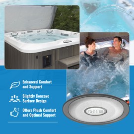 4-Pack 2472-824 Fitness Center and Resort Spa Pillow Insert & Back Mount for 2014-2018 Ja-cu-zzi J-300 Series Hot Tub, for Sedentary Workers and Athletes