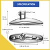 DIALESHU Quick Release Boat Bimini Top Swivel Deck Hinge 316