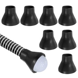 PATIKIL Golfball-Retriever Greifer, 8 Stück Golfball-Saugnapf-Greifer Gummi Puttergriff-Picker-Upper-Werkzeug für Golfer Putter-Schwung-Griff-Zubehör, Schwarz