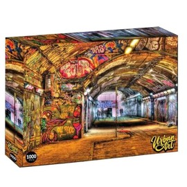 Prime3D Puzzles - Urban Art - Banksy Collection - Graffiti Art Tunnel - 1000 Piece Jigsaw Puzzle