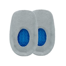 Taloneras de gel con cubierta antibacterial para hombre, alivian el dolor y proporcionan un ligero masaje al talón, ideal para deportistas, trabajo intenso, trabajo a pie, talón cansado