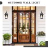 Emliviar Outdoor Porch Light, Modern Outside Wall Light Fixture for