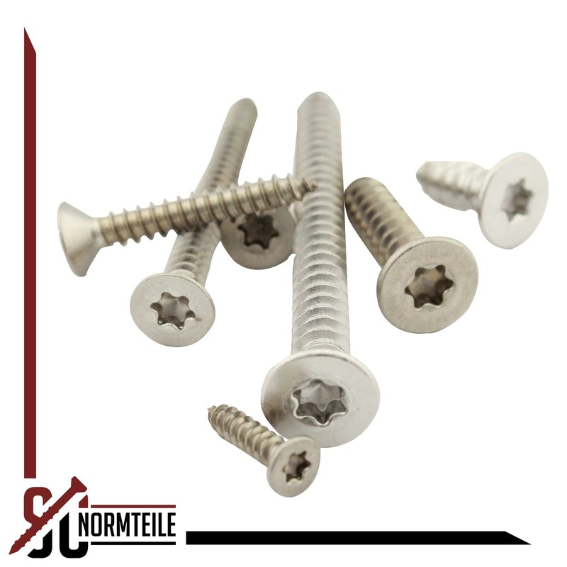 Self-tapping screws with countersunk head, 4.8 x 32 mm, pack