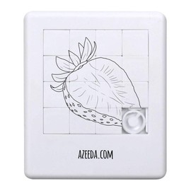 Azeeda 'Geschnittene Erdbeere' Schiebepuzzle (PZ00037143)