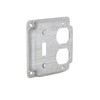 Hubbell-Raco 906C 1 Duplex Receptacle and Toggle Switch 4-Inch Square