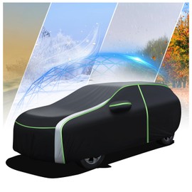 Mixsuper Liner Car Cover for Subaru Outback 2003-2024, All Weather Car Covers for Subaru Outback, Waterproof Outdoor Full Car Cover with Zipper Door Reflective Strips