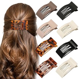 GeorgeX 8PCS Horquillas planas Para Cabello, Pasadores Mujer, Cómodas Pinzas para el Cabello planas y Curvas, Adecuado para Cabello Grueso y Fino, Ade