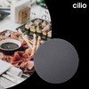 Cilio Slate Round Cheese Board, Natural Stone Tray for Serving