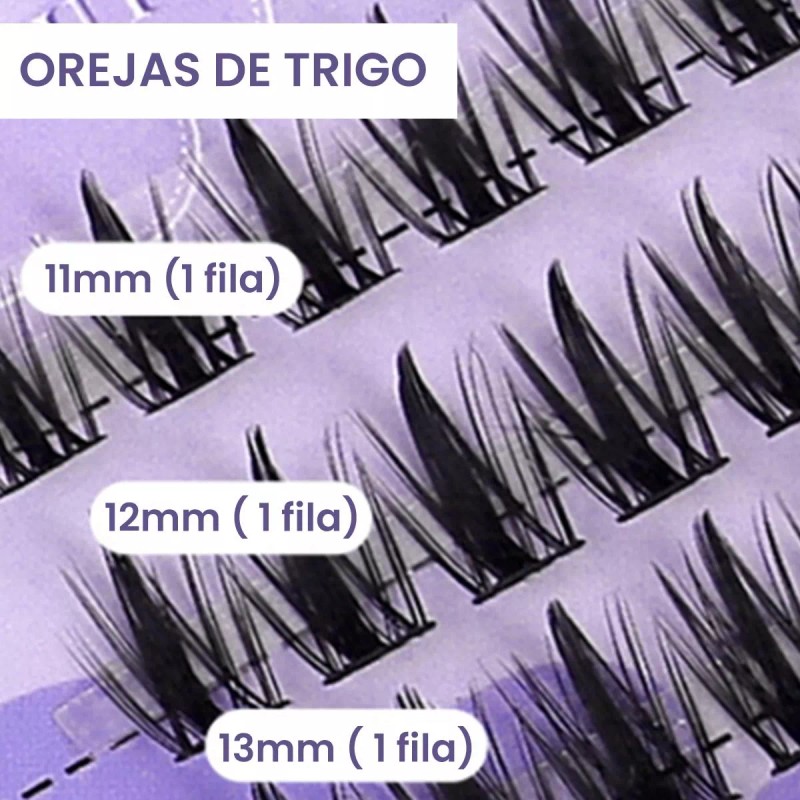 LEZAK Pestañas Postizas Naturales Segmentación Extensiones Lashes