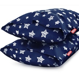 Toddler Pillowcase 2 Pack,Envelope Closure Small Pillow Cases 14'' x 20'', 100% Soft Microfiber, Fit for Pillow Size 13"x 18" or 14"x19" Crib Pillow, Kids Pillow, Pillow Case Cover Only,Navy